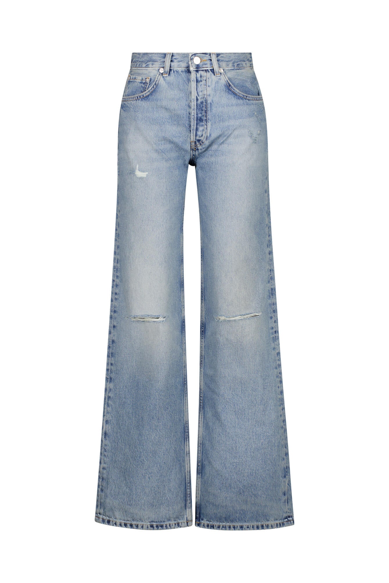 Jeans HUGH Wide Leg - Washed Blue - Blau