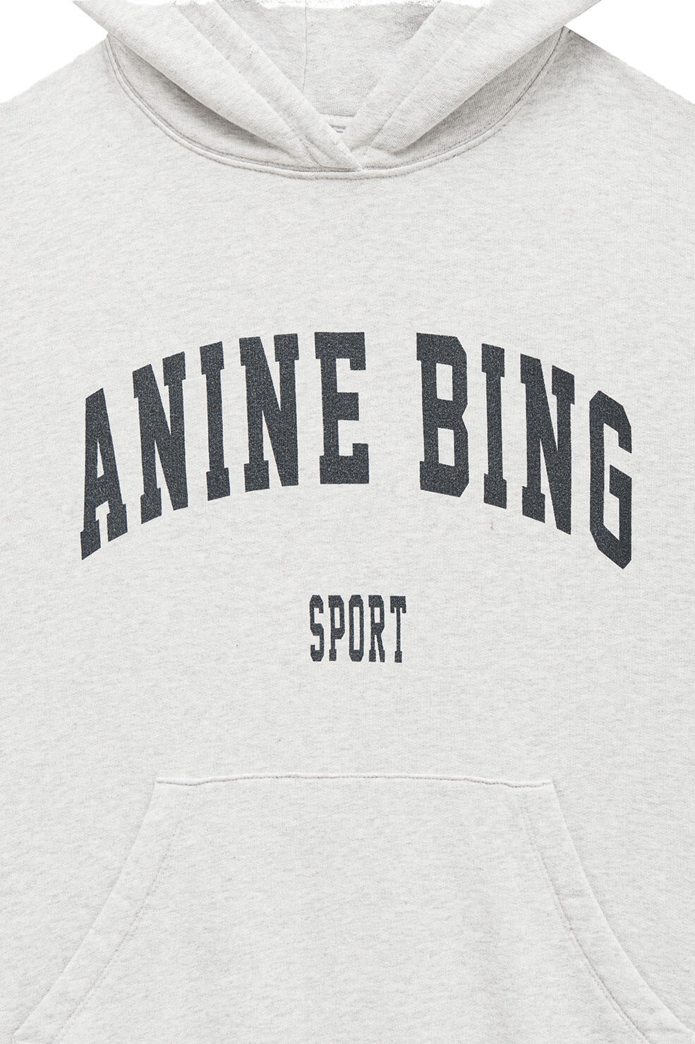 Sweathoodie HERVEY Oversized Fit - Grey Melange - Grau