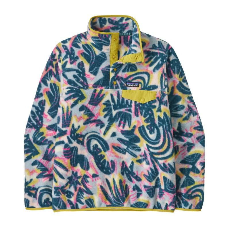 Fleecepullover mit halber Knopfleiste - Tidal Teal