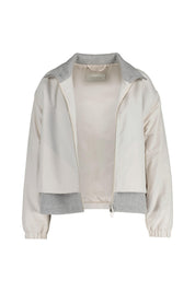 Übergangsjacke mit Stehkragen - 40E Pearl Beige - Grau