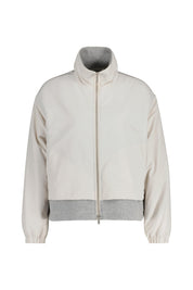 Übergangsjacke mit Stehkragen - 40E Pearl Beige - Grau