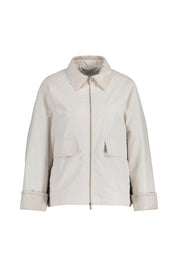 Übergangsjacke mit aufliegendem Kragen - 42C Pearl Beige - Grau