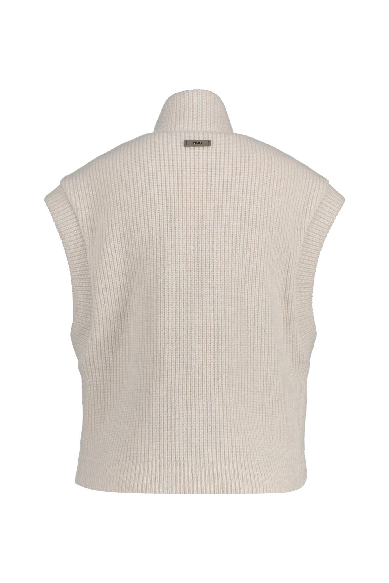 Daunenweste mit Stehkragen - 40C Paper - Weiß