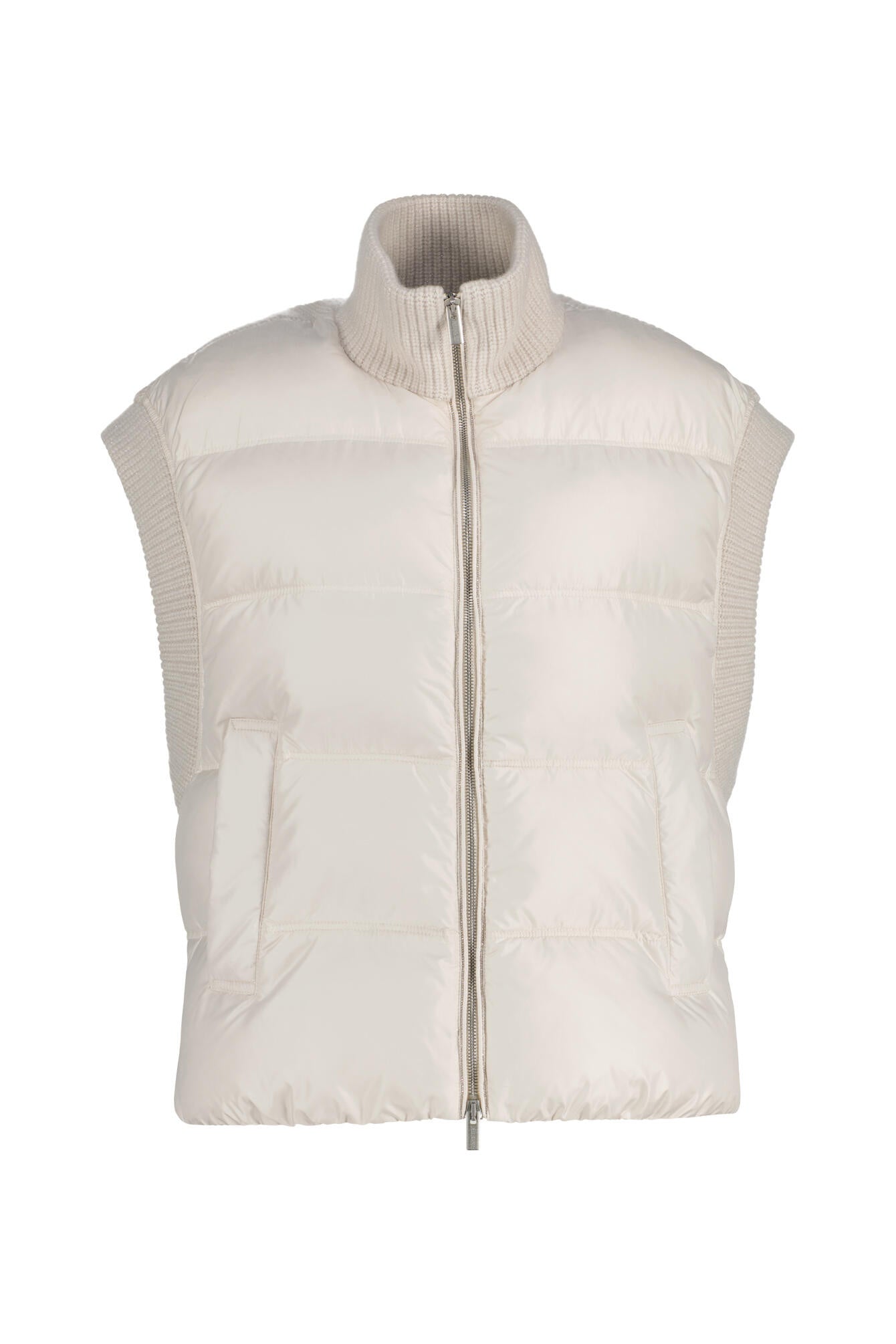 Daunenweste mit Stehkragen - 40C Paper - Weiß