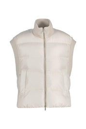 Daunenweste mit Stehkragen - 40C Paper - Weiß