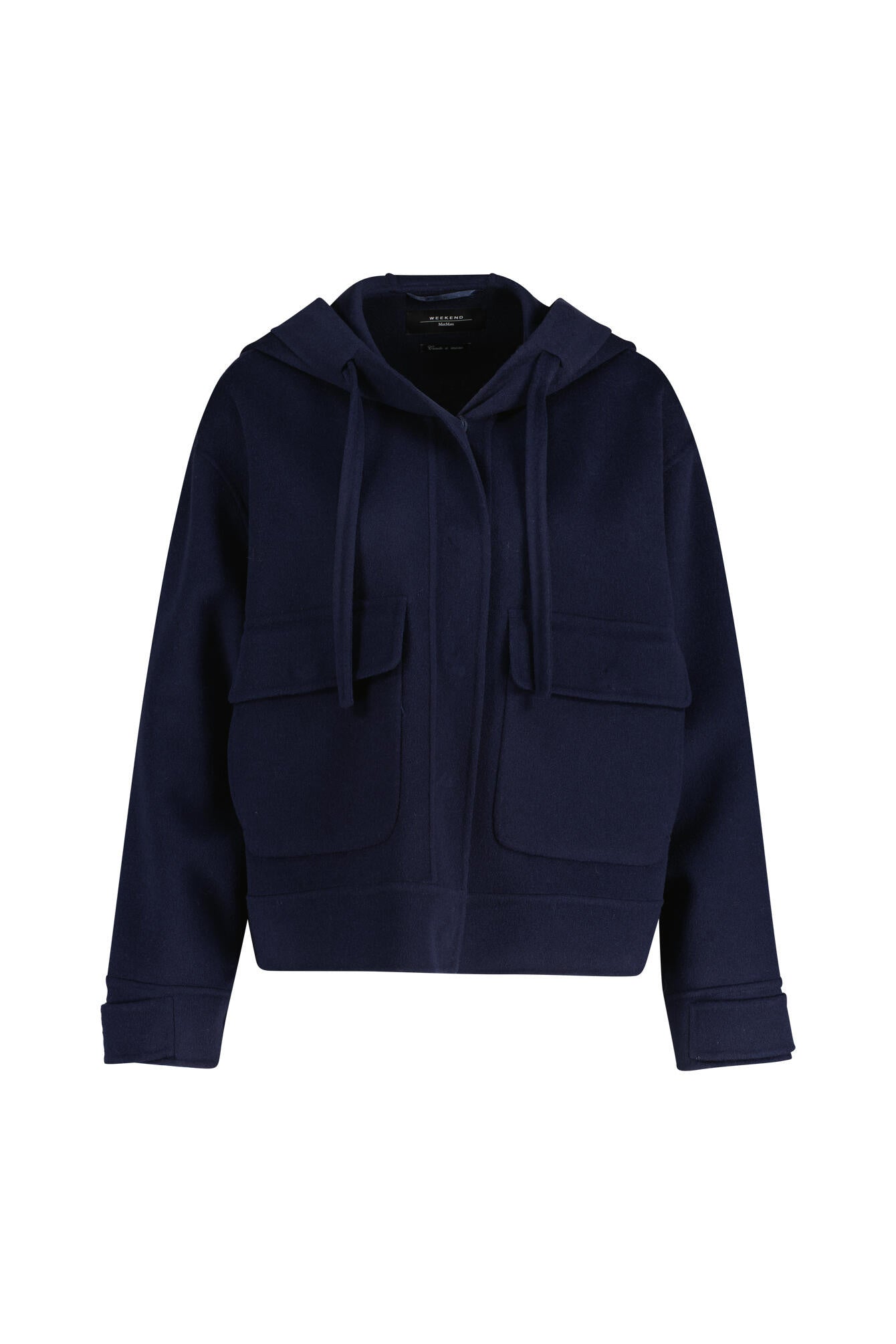 Wolljacke mit Kapuze - 045 - Blau