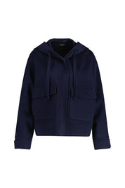 Wolljacke mit Kapuze - 045 - Blau