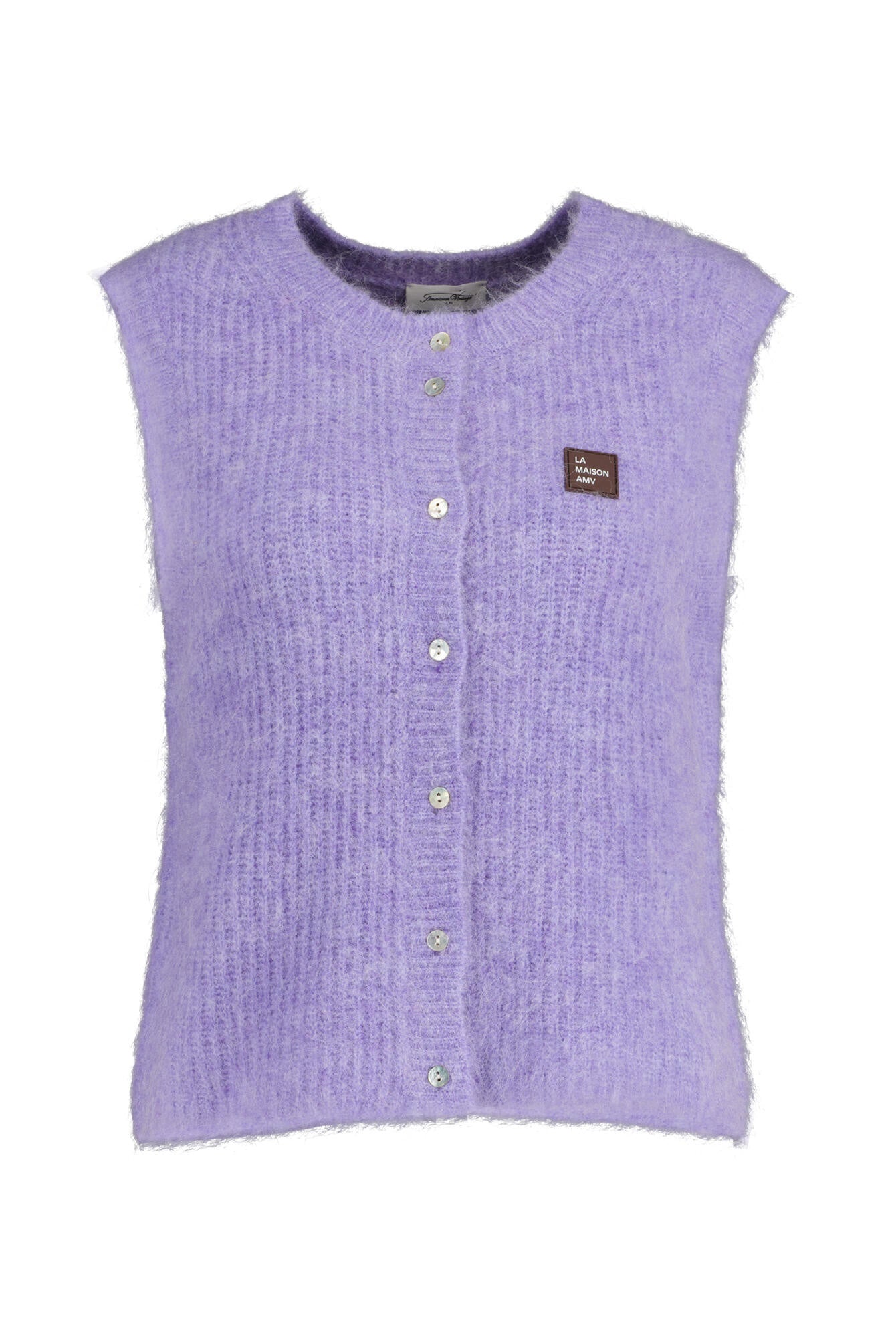 Strickweste aus Wollmix - Lavande Past - Violett