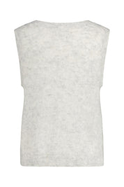 Strickpullunder aus Alpaka-Wollmix - Polaire Chine - Grau