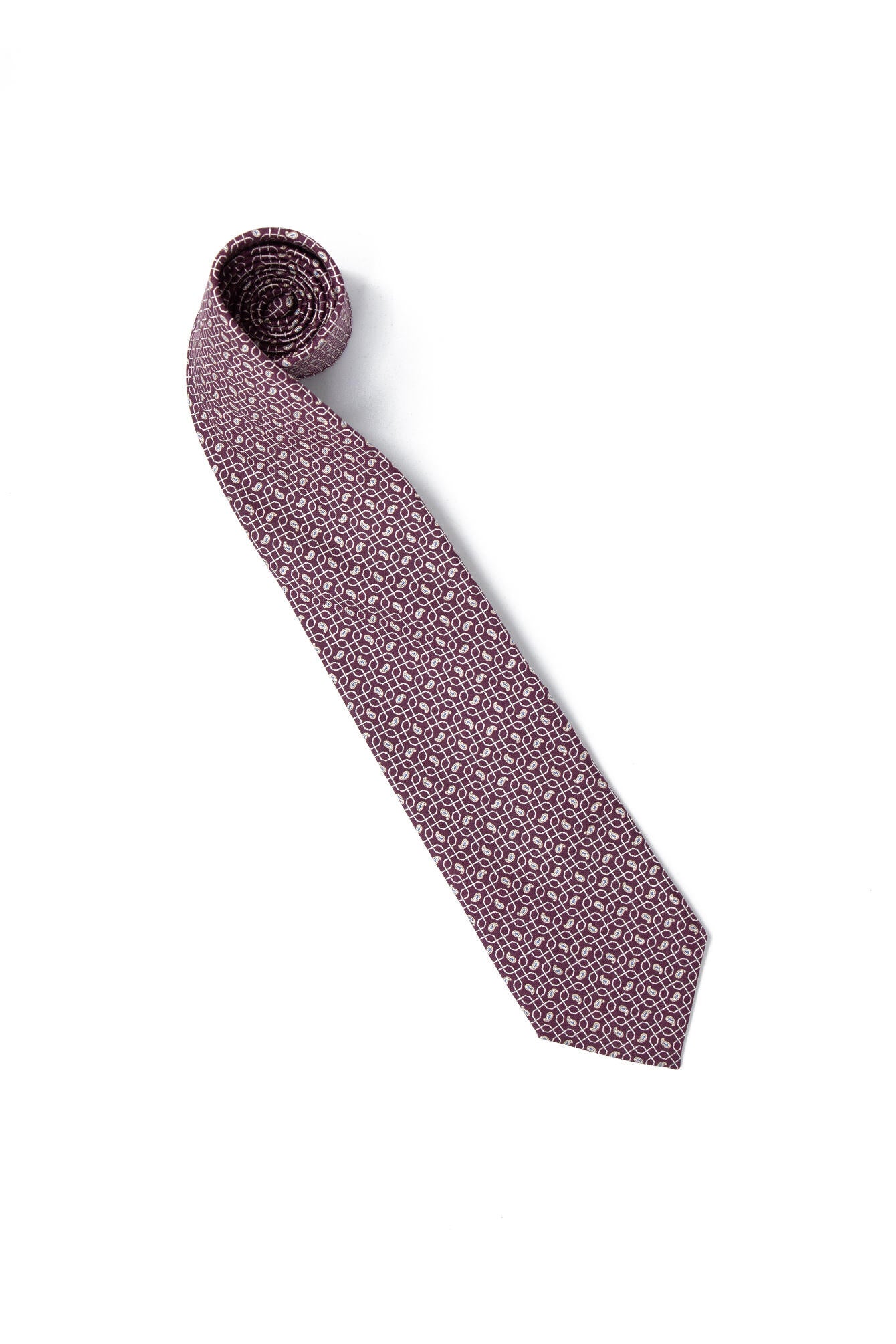 Krawatte aus Seide - 56 - Rot