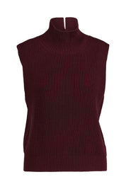 Ärmelloser Pullover - 547 - Rot