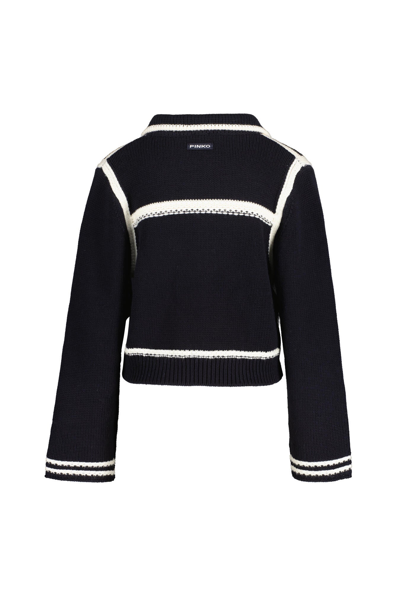 Strickjacke aus Wolle - EZ1 Blue/White - Blau