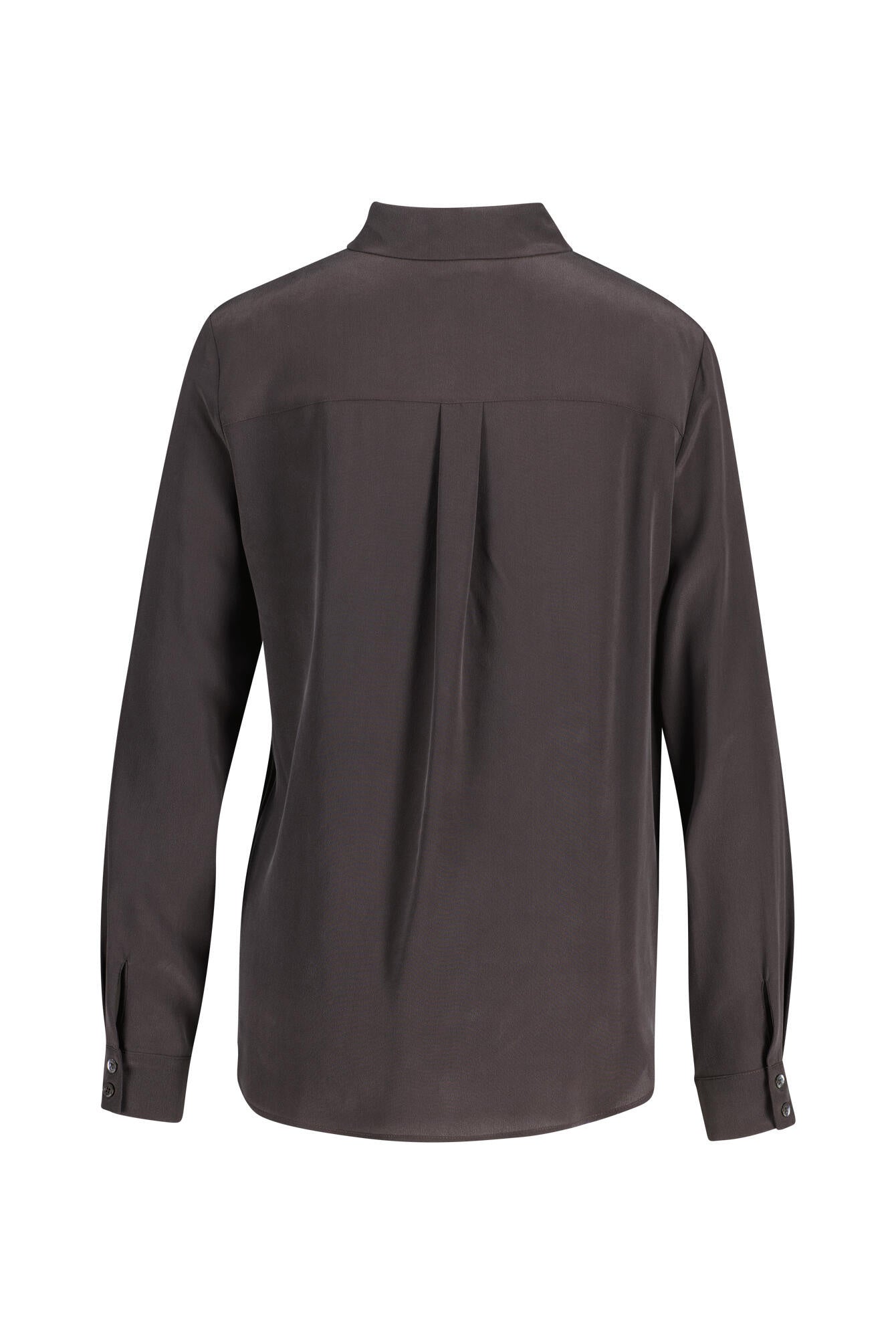 Bluse aus Seide - M04 Dark Brown - Braun