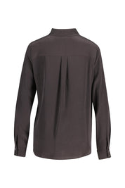 Bluse aus Seide - M04 Dark Brown - Braun