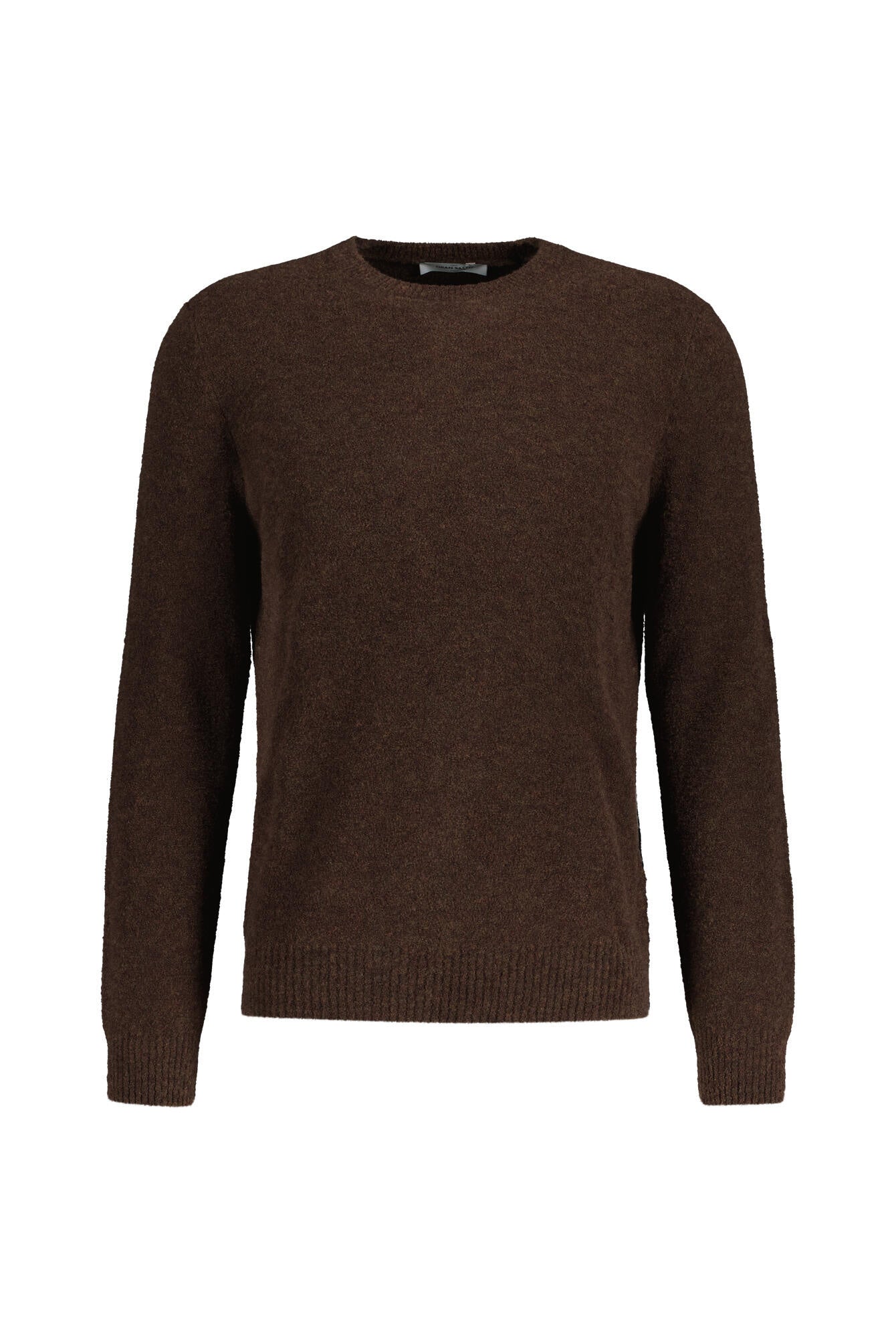 Strickpullover aus Schurwollmix - 180 - Braun