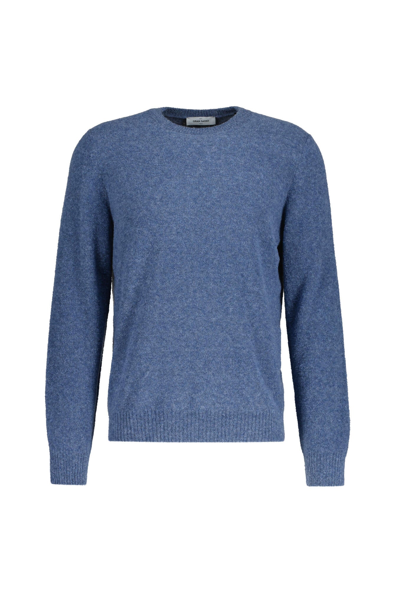 Strickpullover aus Schurwollmix - 517 - Blau