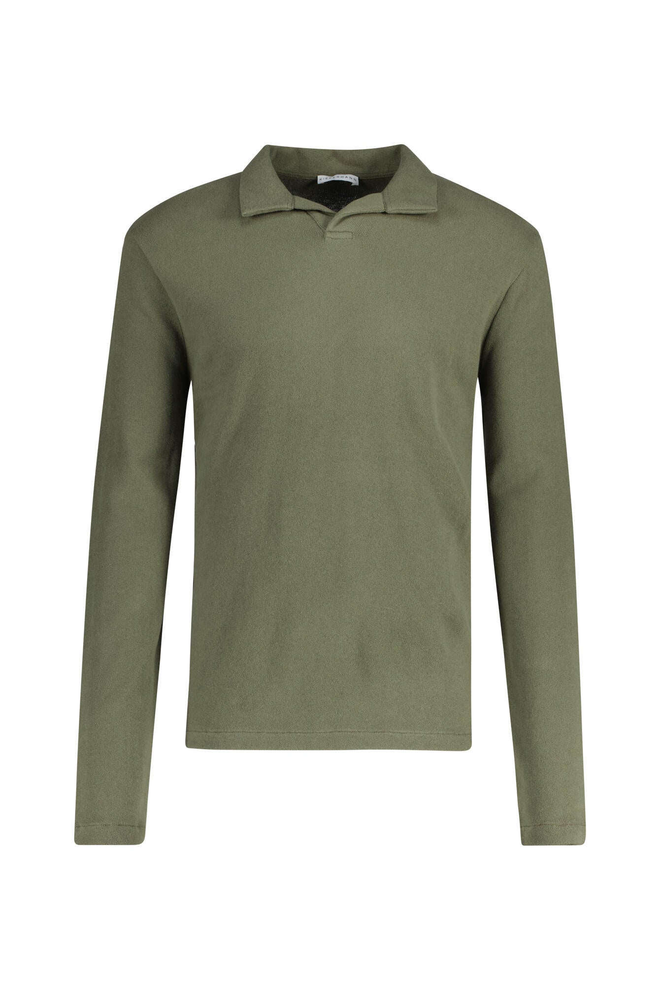 Strick-Poloshirt TONIN aus Baumwollmix - 180 Dark Olive - Grün