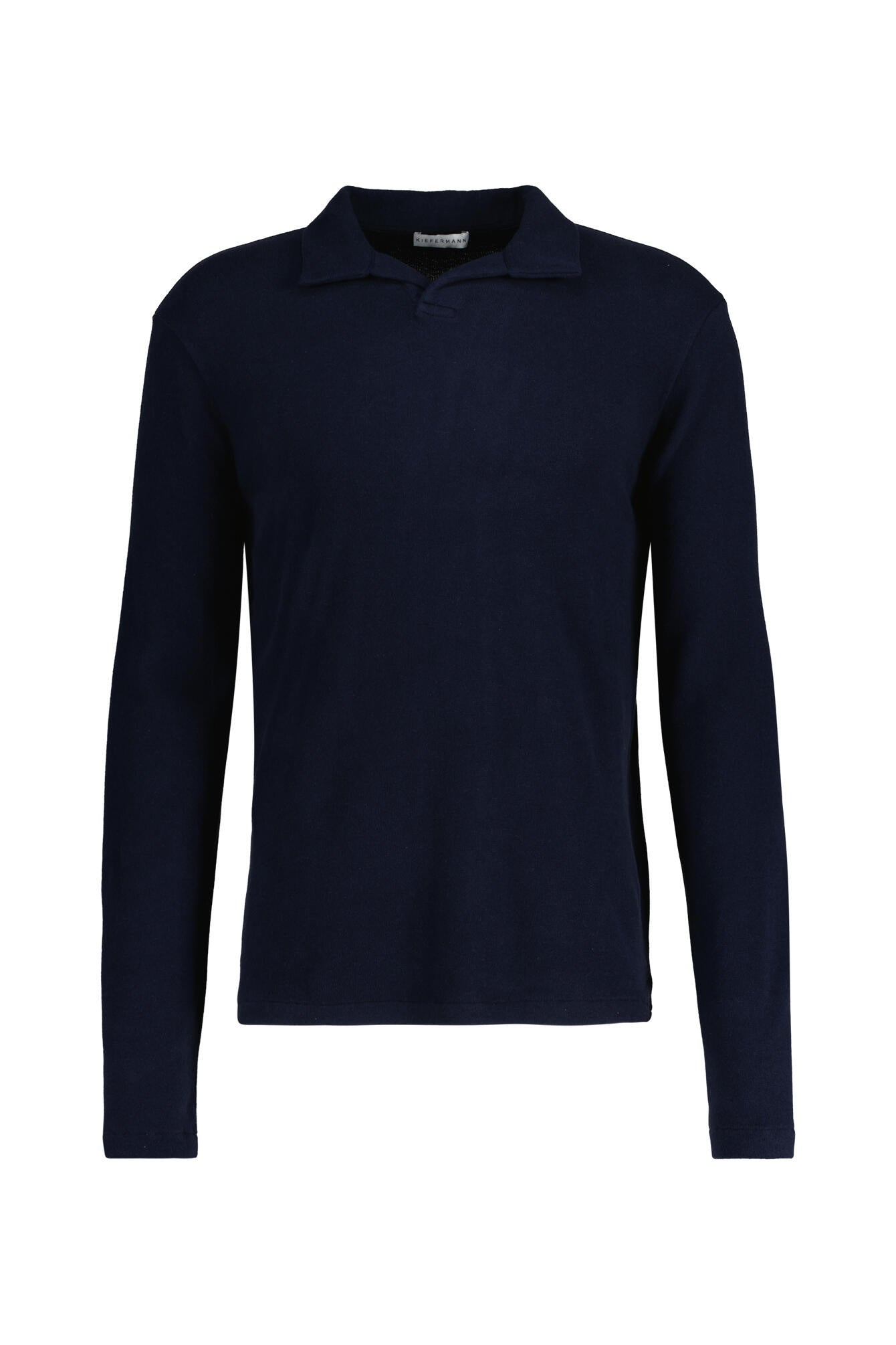 Strick-Poloshirt TONIN aus Baumwollmix - 379 Dark Navy - Blau