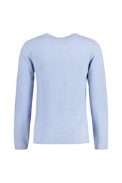 Strickpullover aus Kaschmir - 0020 - Blau