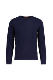 Strickpullover aus Marinowolle - 0023 - Blau