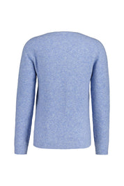 Strickpullover aus Merinowolle - 0020 - Blau