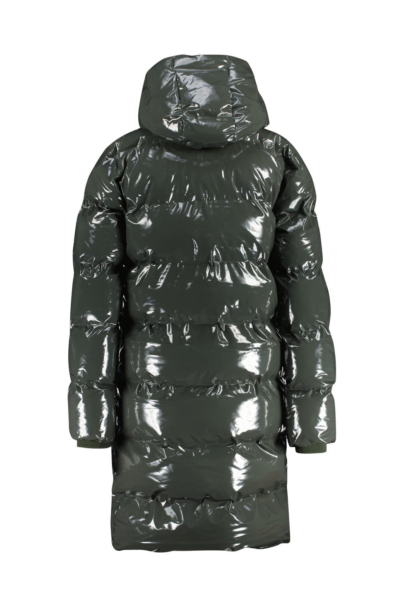 Puffermantel mit Kapuze - 127 Swamp - Grün