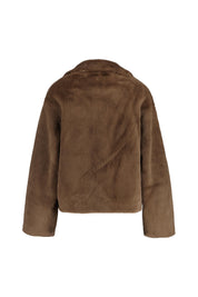 Jacke HELENA in Felloptik - 0833 Light Brown - Braun
