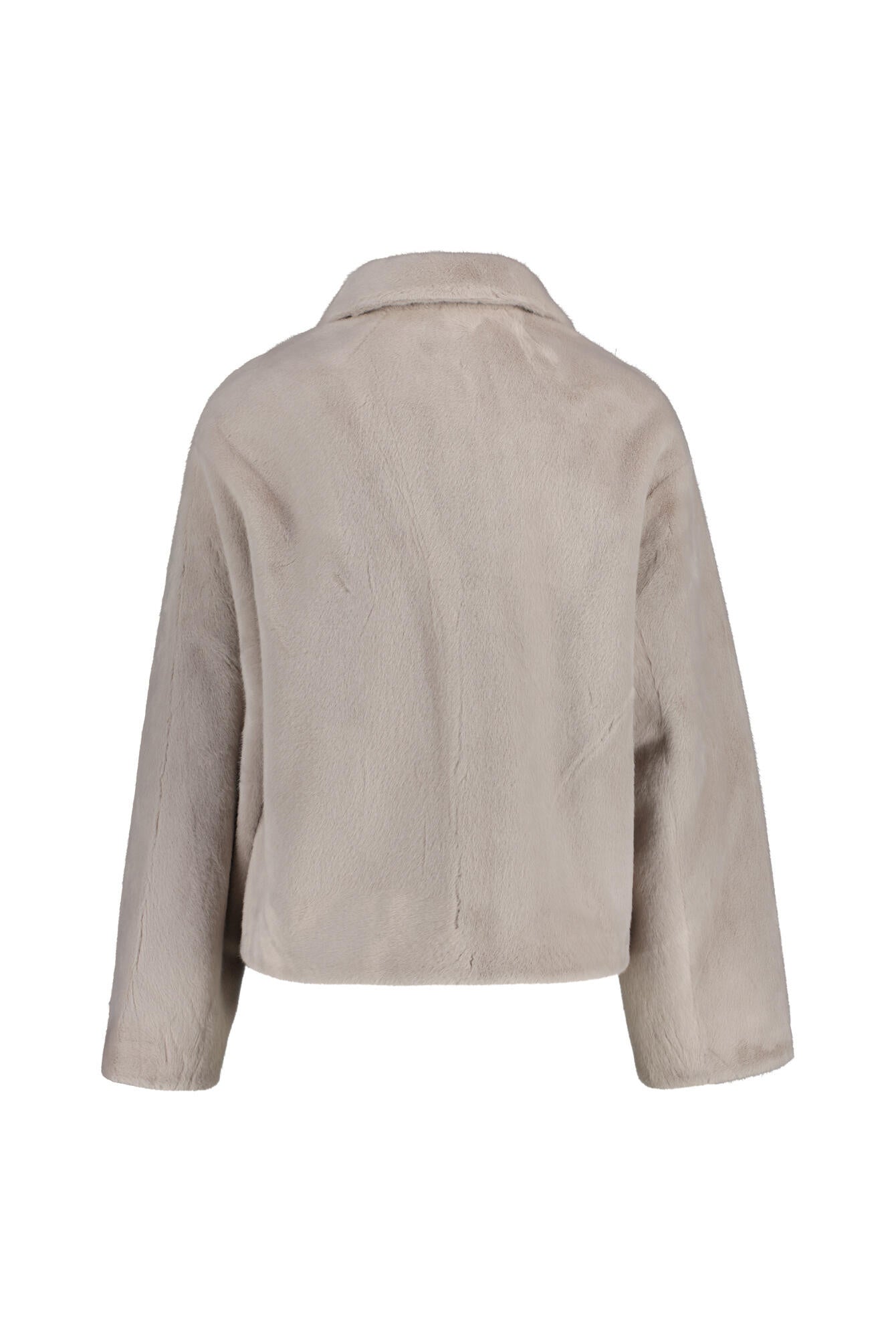 Jacke HELENA in Felloptik - 030 Light Grey - Grau