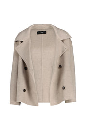 Übergangsjacke MANILA aus Wolle - Clay Melange - Beige