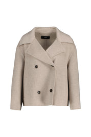 Übergangsjacke MANILA aus Wolle - Clay Melange - Beige