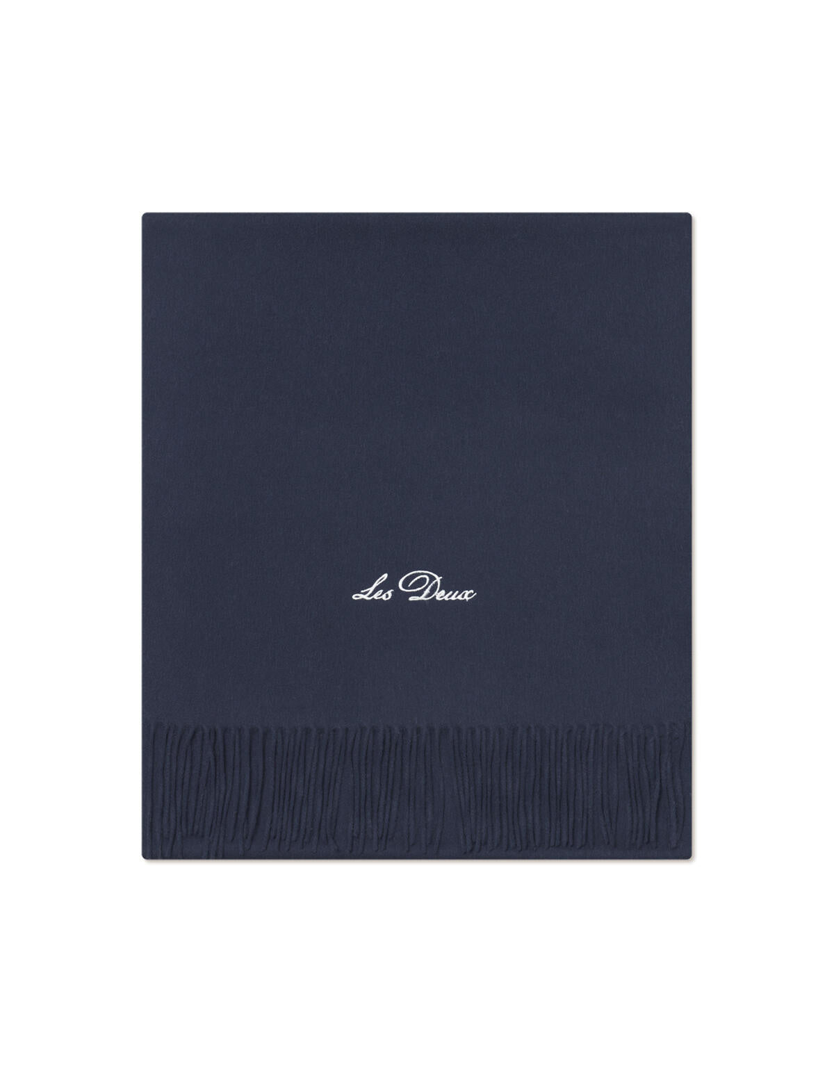 Schal aus Wolle - 460 Dark Navy - Blau