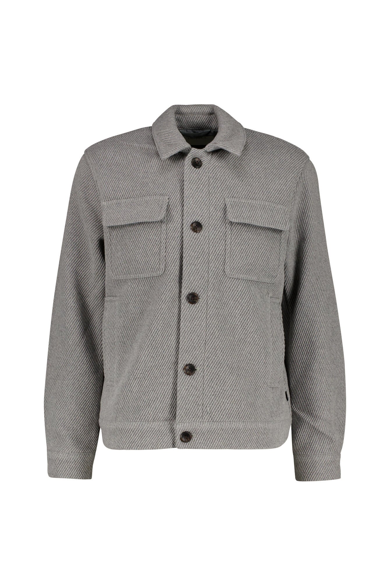Overshirt aus Wollmix - 320 Grey - Grau