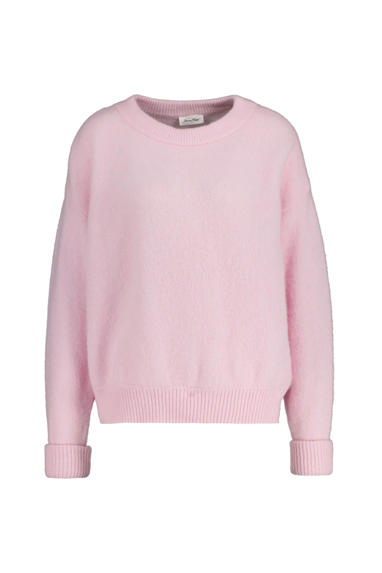 Strickpullover aus Wollmix - Dragee Chine - Rosa