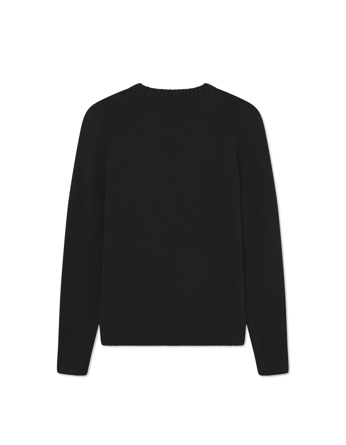 Strickpullover BRAD aus Baumwolle - 100 Black - Schwarz