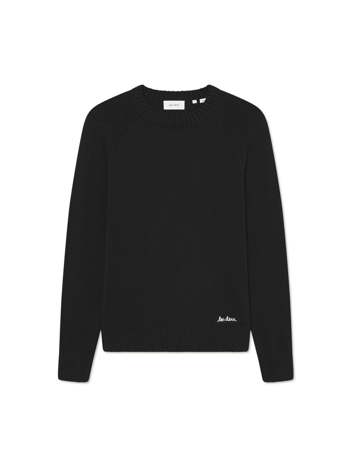 Strickpullover BRAD aus Baumwolle - 100 Black - Schwarz