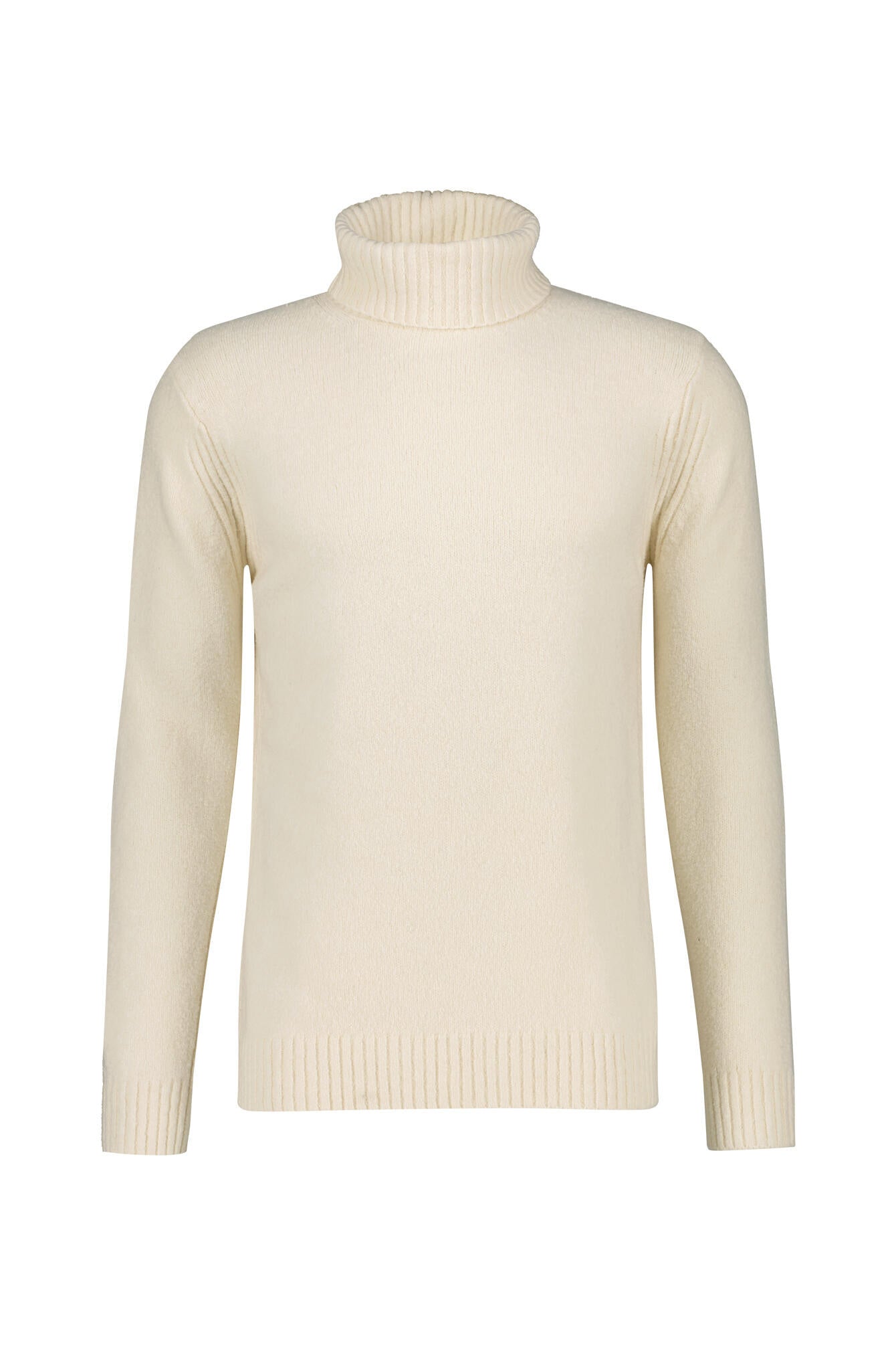 Strickpullover mit Rollkragen - 175 Offwhite - Creme