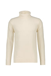 Strickpullover mit Rollkragen - 175 Offwhite - Creme