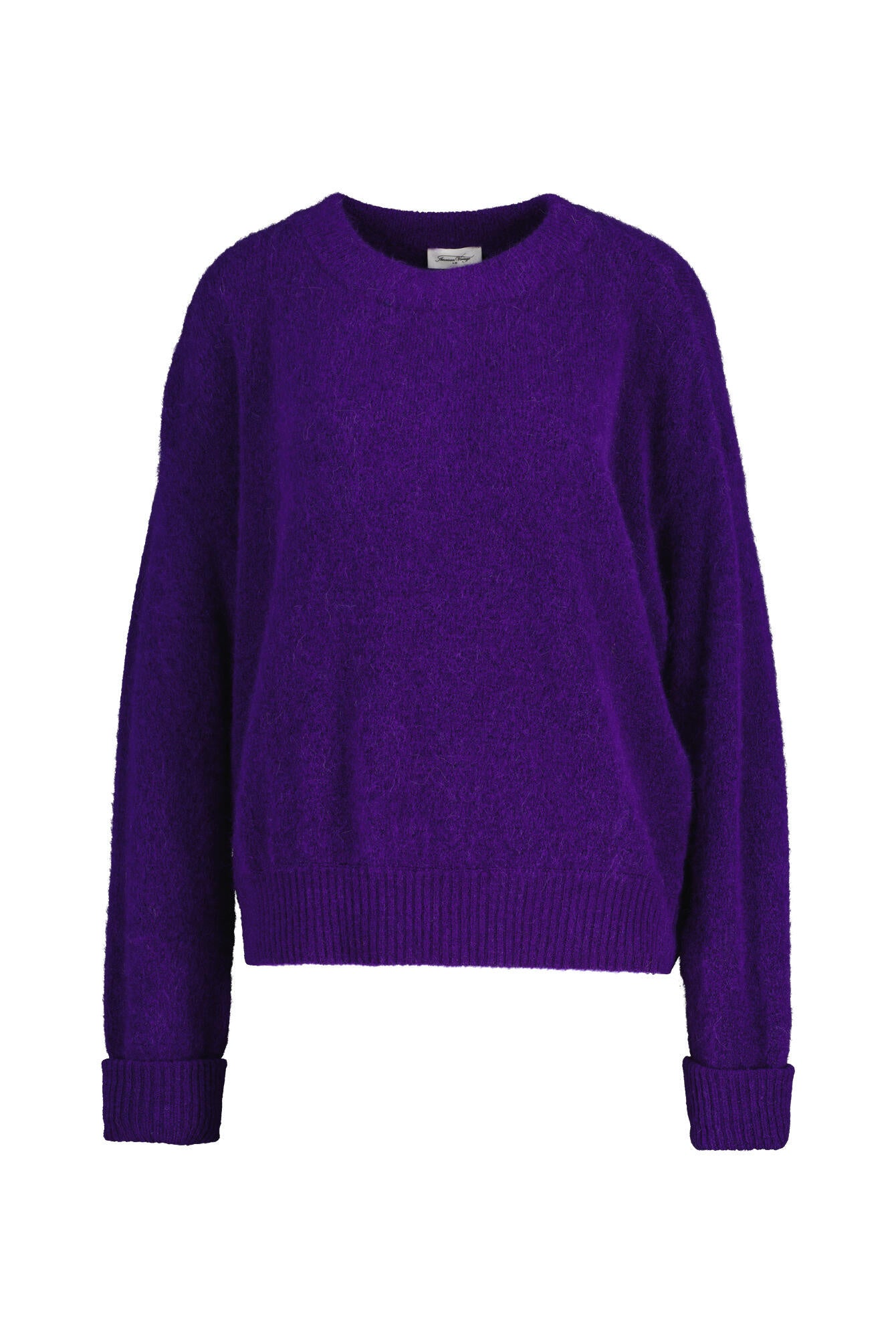 Strickpullover aus Wollmix - Aubergine - Violett