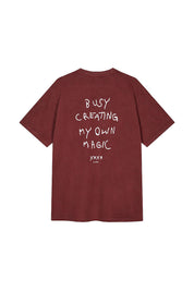 T-Shirt OWN MAGIC - Cherrywood - Rot