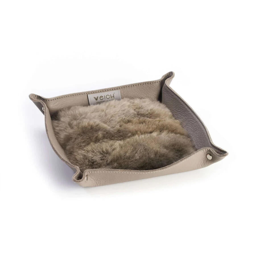 Schlüsselschale TODO mit Alpakafasern - Dark Champanger - Braun