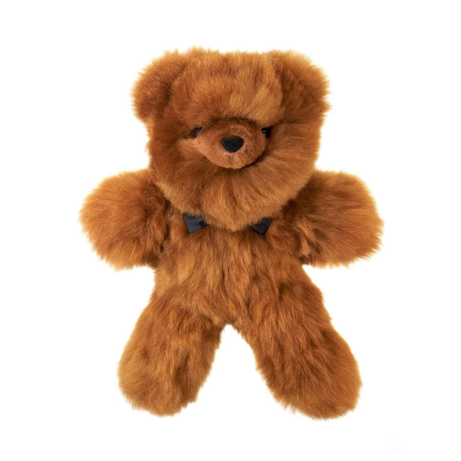 Teddybär PELU L aus Alpaka - Gold - Braun