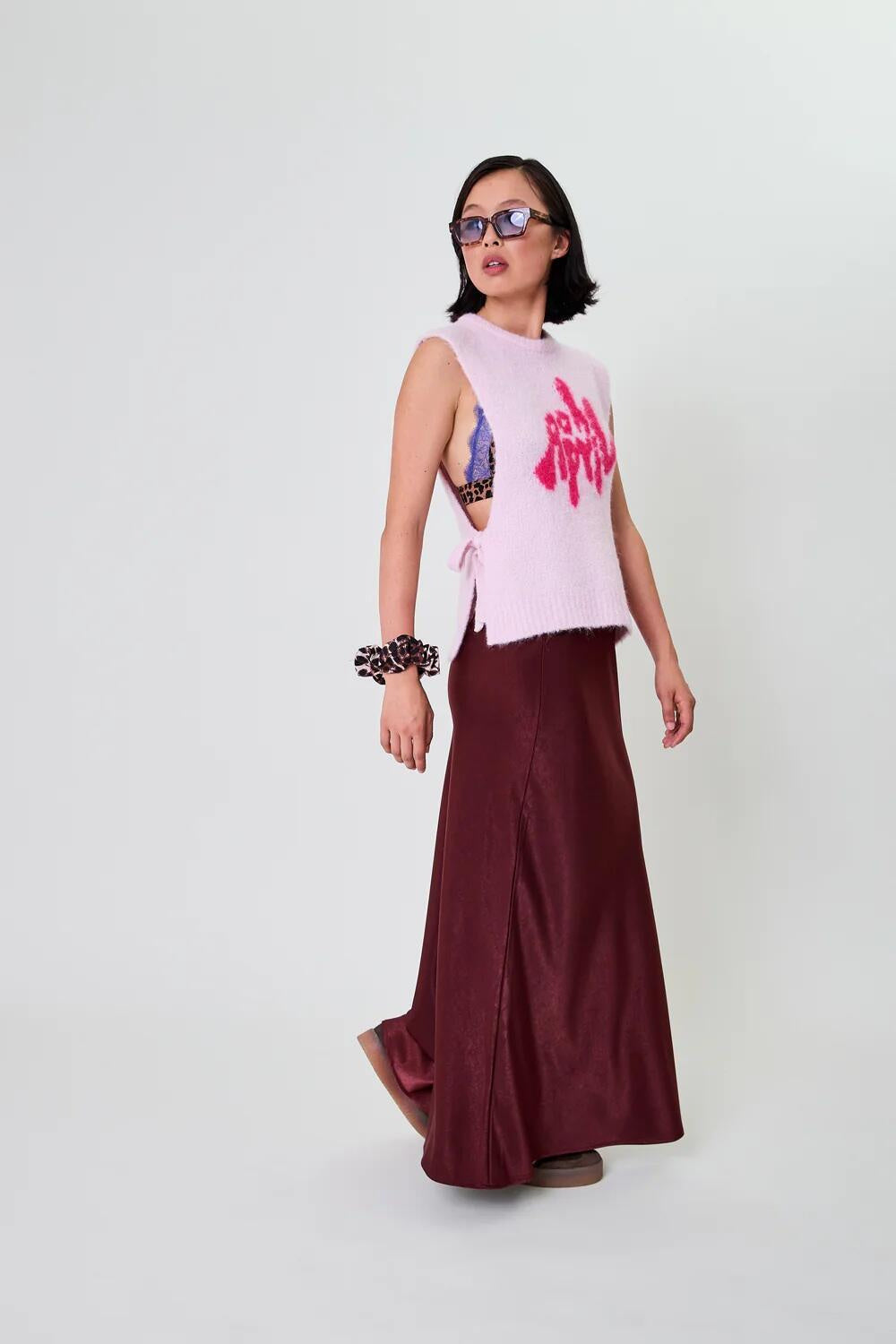 Weste MOXIE TIE - Sugar Pink - Pink