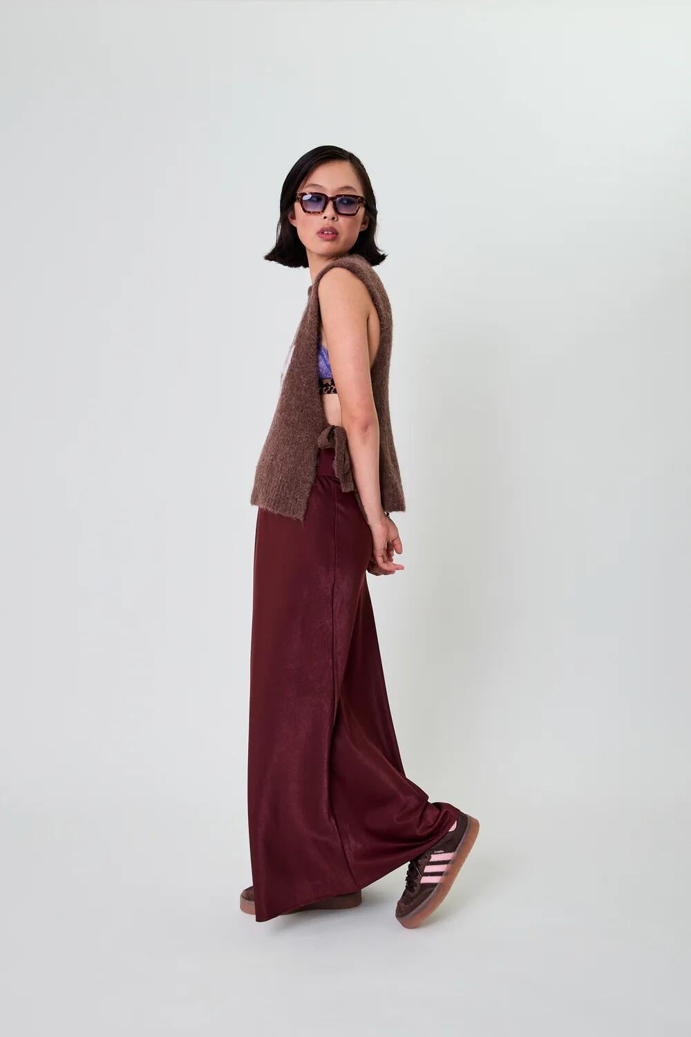 Weste MOXIE TIE - Brown - Braun