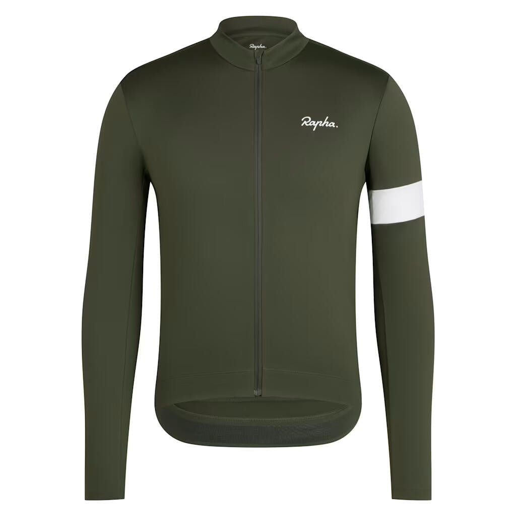 Thermo-Funktionslongsleeve - Dark Green/White - Grün