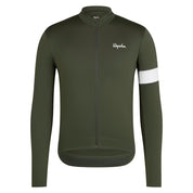 Thermo-Funktionslongsleeve - Dark Green/White - Grün