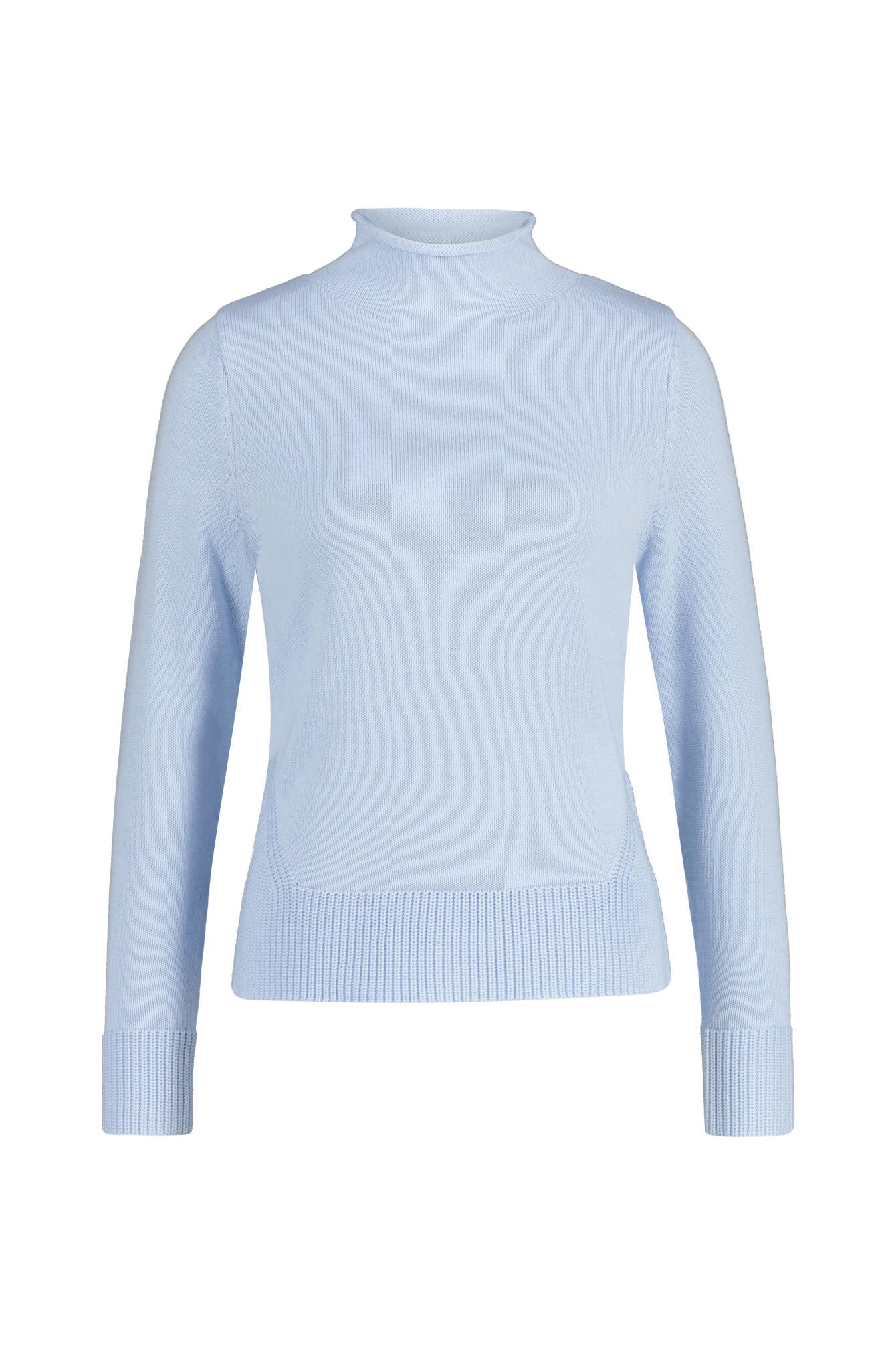 Strickpullover mit Stehkragen - 123 Bleu - Blau