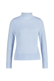 Strickpullover mit Stehkragen - 123 Bleu - Blau