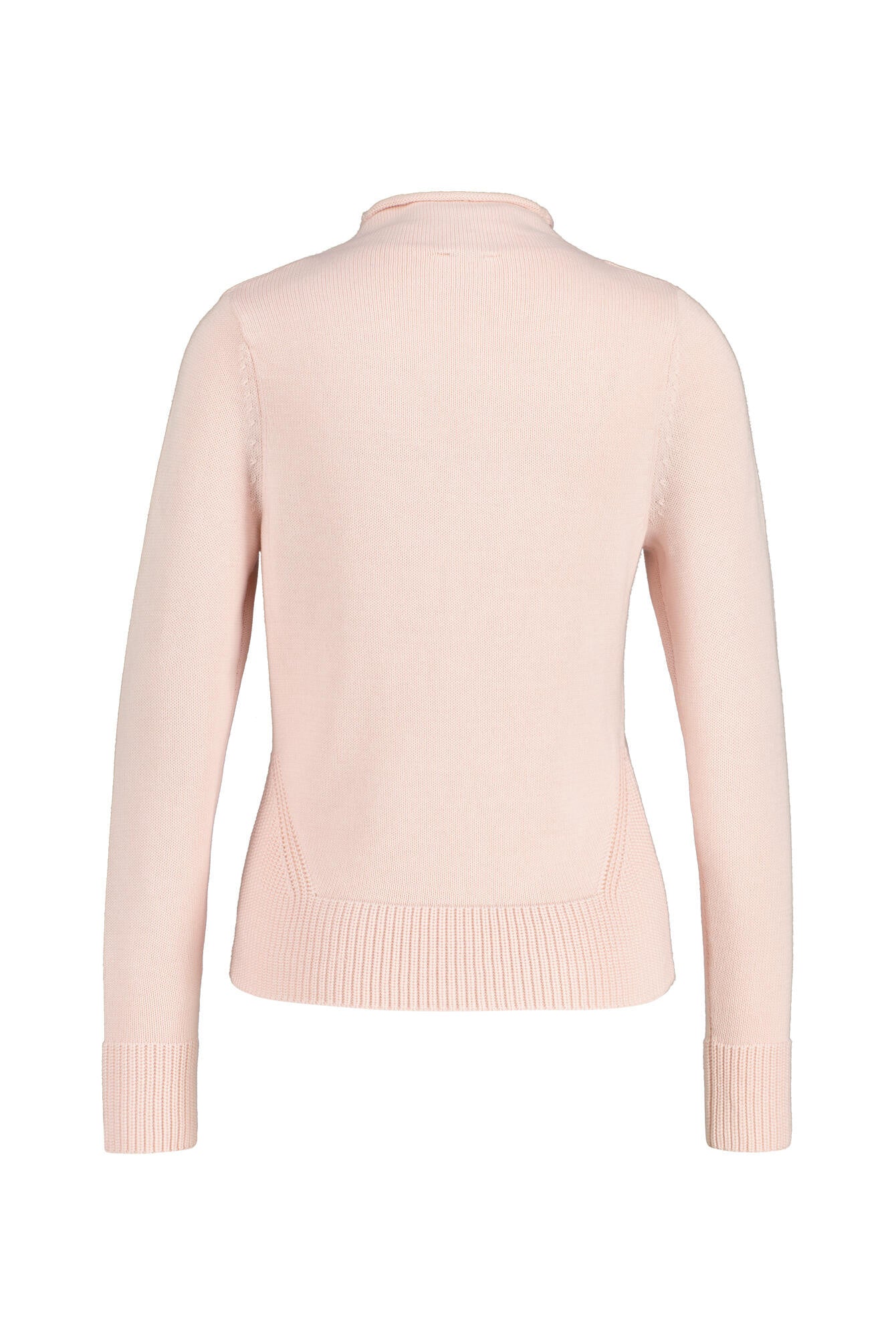 Strickpullover mit Stehkragen - 102 Rose - Rosa