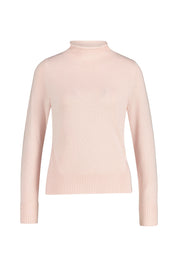 Strickpullover mit Stehkragen - 102 Rose - Rosa