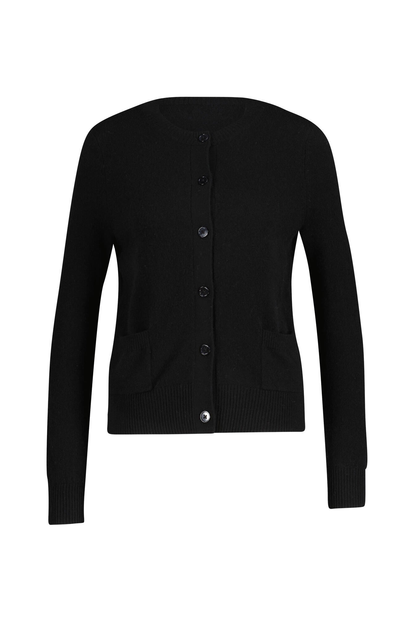 Strickjacke aus Kaschmir - 113 Black - Schwarz